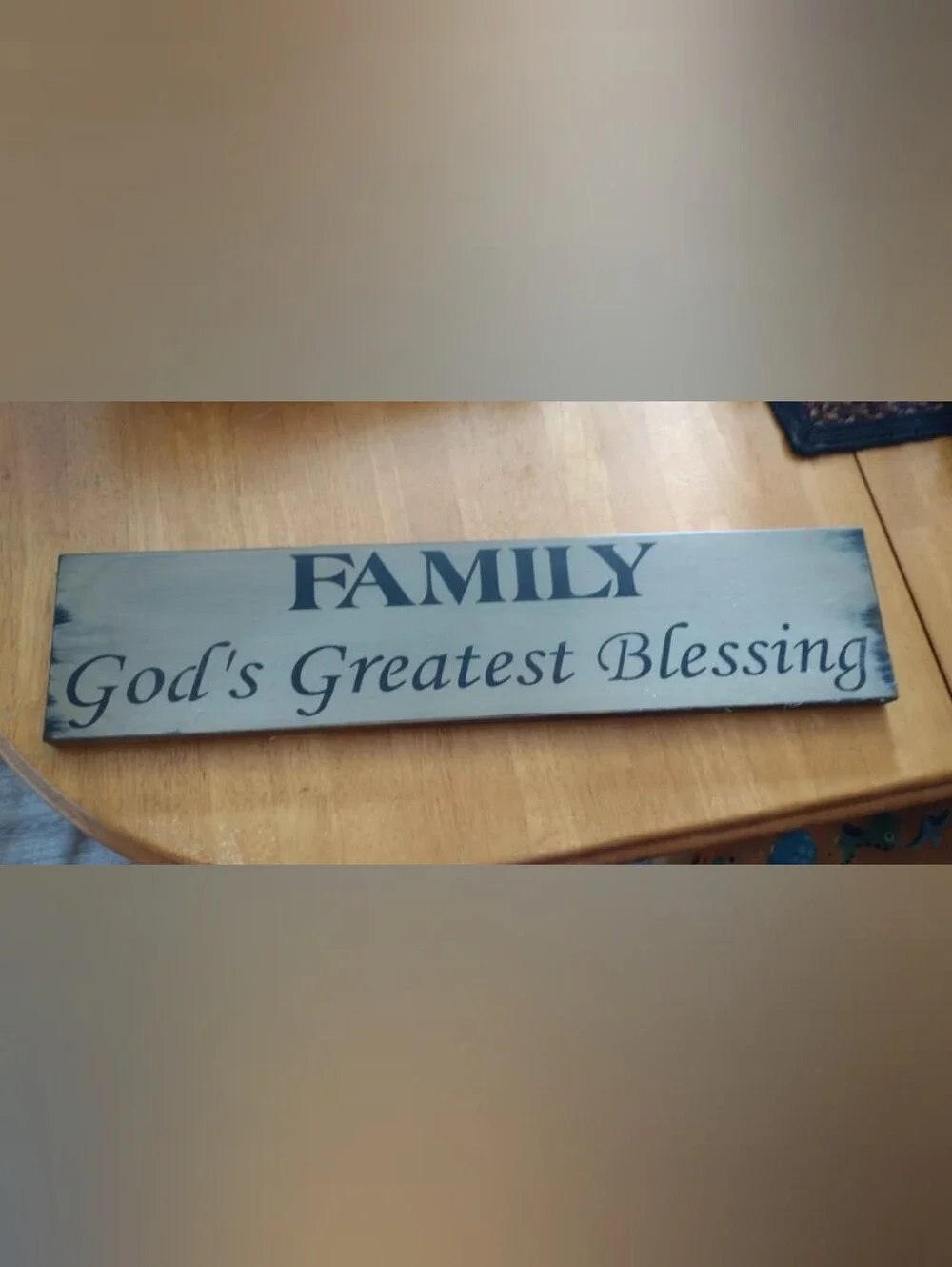FAMILY 'Greatest Blessing' Wall Sign